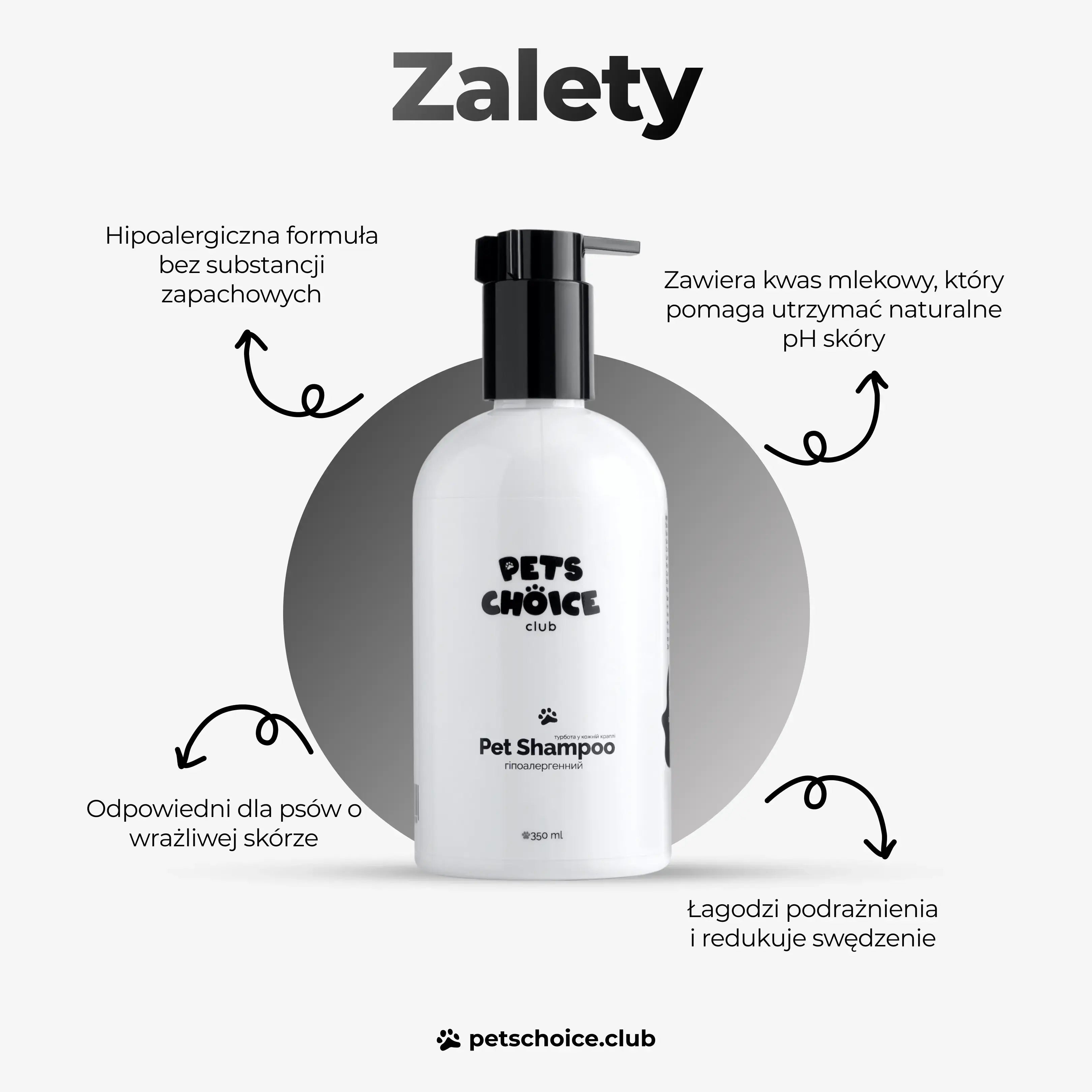 Bezzapachowy szampon dla psa – kosmetyki PetsChoice