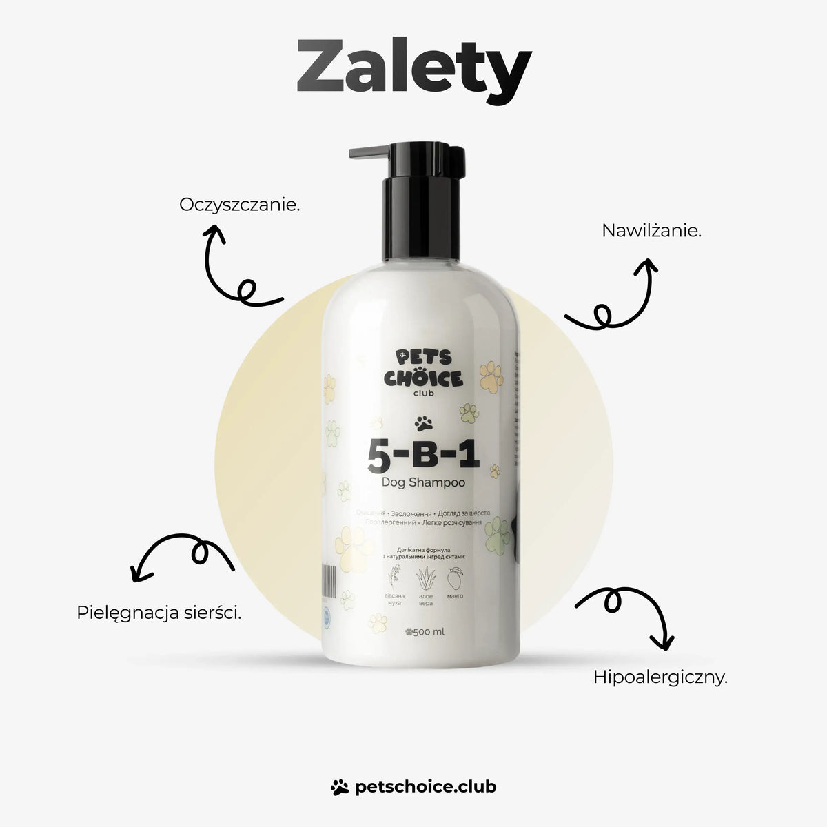Szampon 5w1 dla psa Mango – sposób stosowania