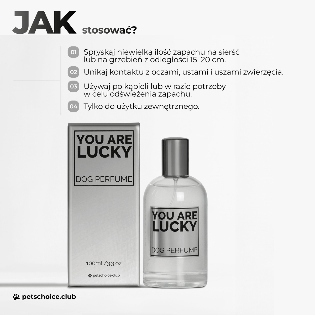 Perfumy dla psa YOU ARE LUCKY – opakowanie 100 ml