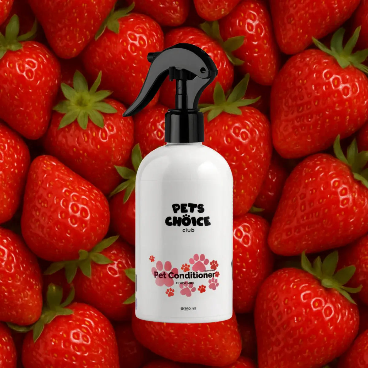 Odżywka w sprayu bez spłukiwania dla psów, zapach truskawkowy, 350 ml